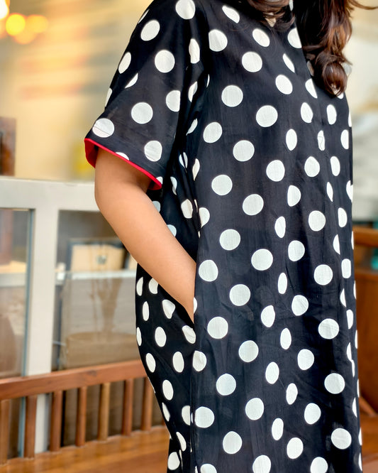 BW Polka Dot Loose Fit Dress